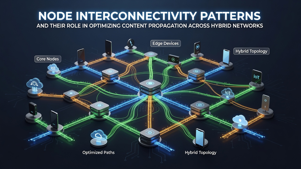 Node Interconnectivity Patterns and Their Role in Optimizing Content Propagation Across Hybrid Networks